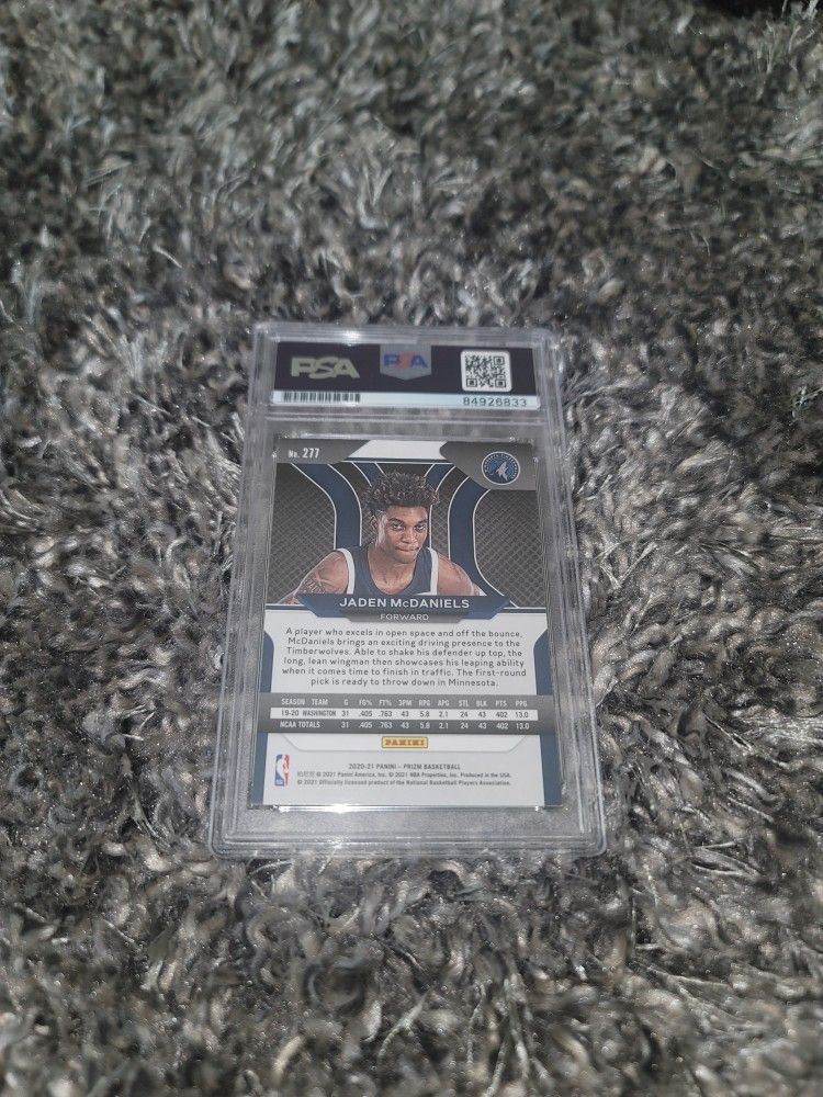 20-21 RC AUTO JADEN MCDANIELS PRIZM シルバー Jaden McDaniels 2020