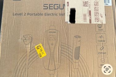 (Electric Vehicle)SEGUMA Level 2 Portable EV Charger is a 32-amp, 240-volt unit