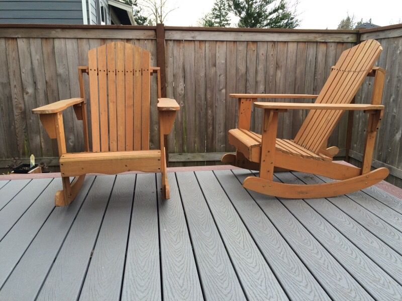 Harbor freight rocking Adirondack chairs