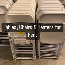 Tables Chairs & Heaters 