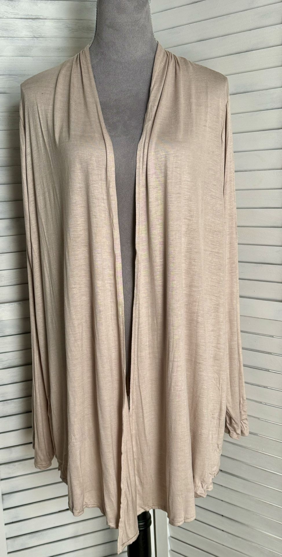 Taupe Cardigan, 3XL