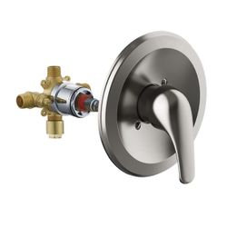 Design House 594903 Middleton, Transitional Single-Handle Shower Valve Trim With Escutcheon For Bathroom, Satin Nickel