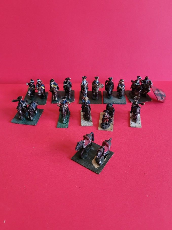 15mm Painted War of the Spanish Succession in Europe 15 Soldiers/18 Horses.
