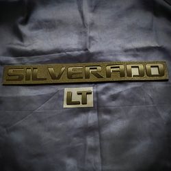 SILVERADO  LT 3D Tailgate Badges Emblem 