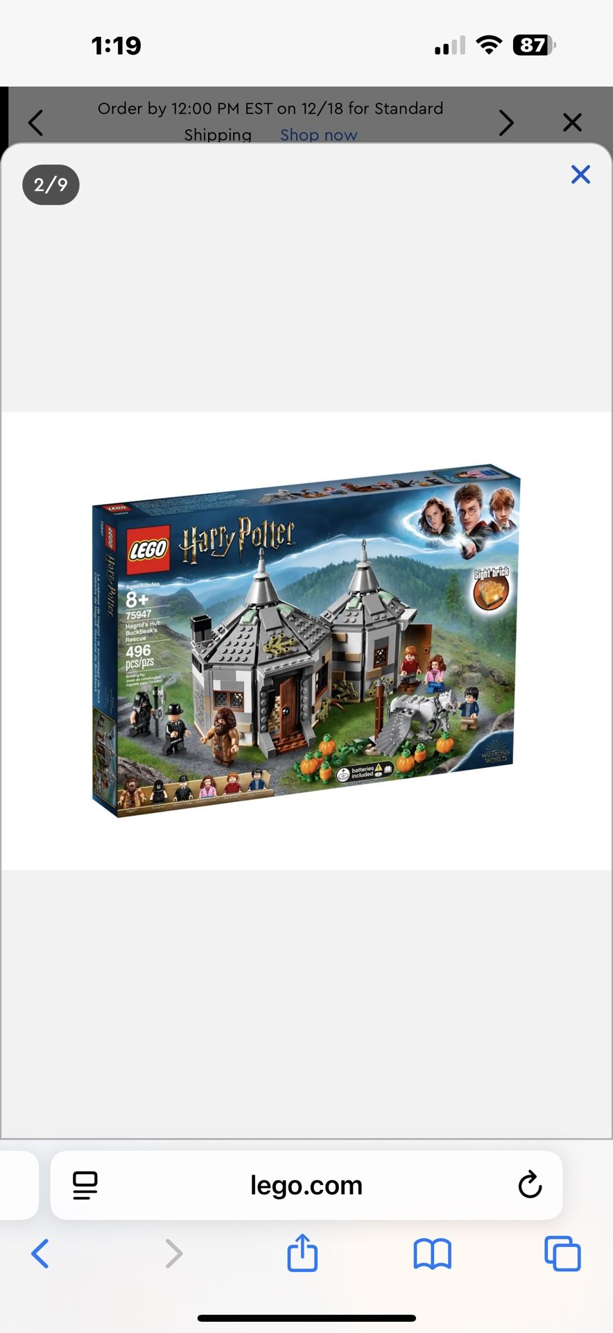 Harry Potter Hagrids Hut Lego
