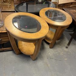 Oval Wood Side Table Tables (in Store)