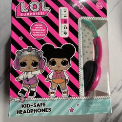 SAKAR LOL Surprise! Kid Safe Headphones Volume Limiting New In Box  4.8 
