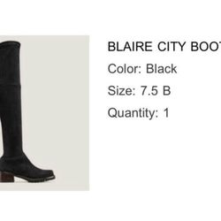 STUART WEITZMAN Blair Suede Over-The-Knee Boots Size 7.5