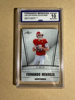 Fernando Mendoza 2025 Leaf Rookie Silver #RS07 CCG 10 GEM MINT Rookie Card