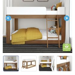Midcentury Modern Twin over Twin Bunkbed - Max & Lily