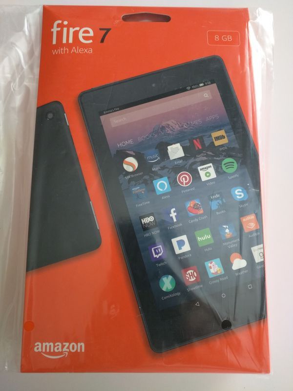 Amazon Fire 7 Tablet (7th gen) with Alexa, 7" Display, 8 GB, Black BRAND NEW