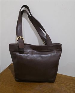 Vintage Coach Brown Cowhide Leather Tote bag