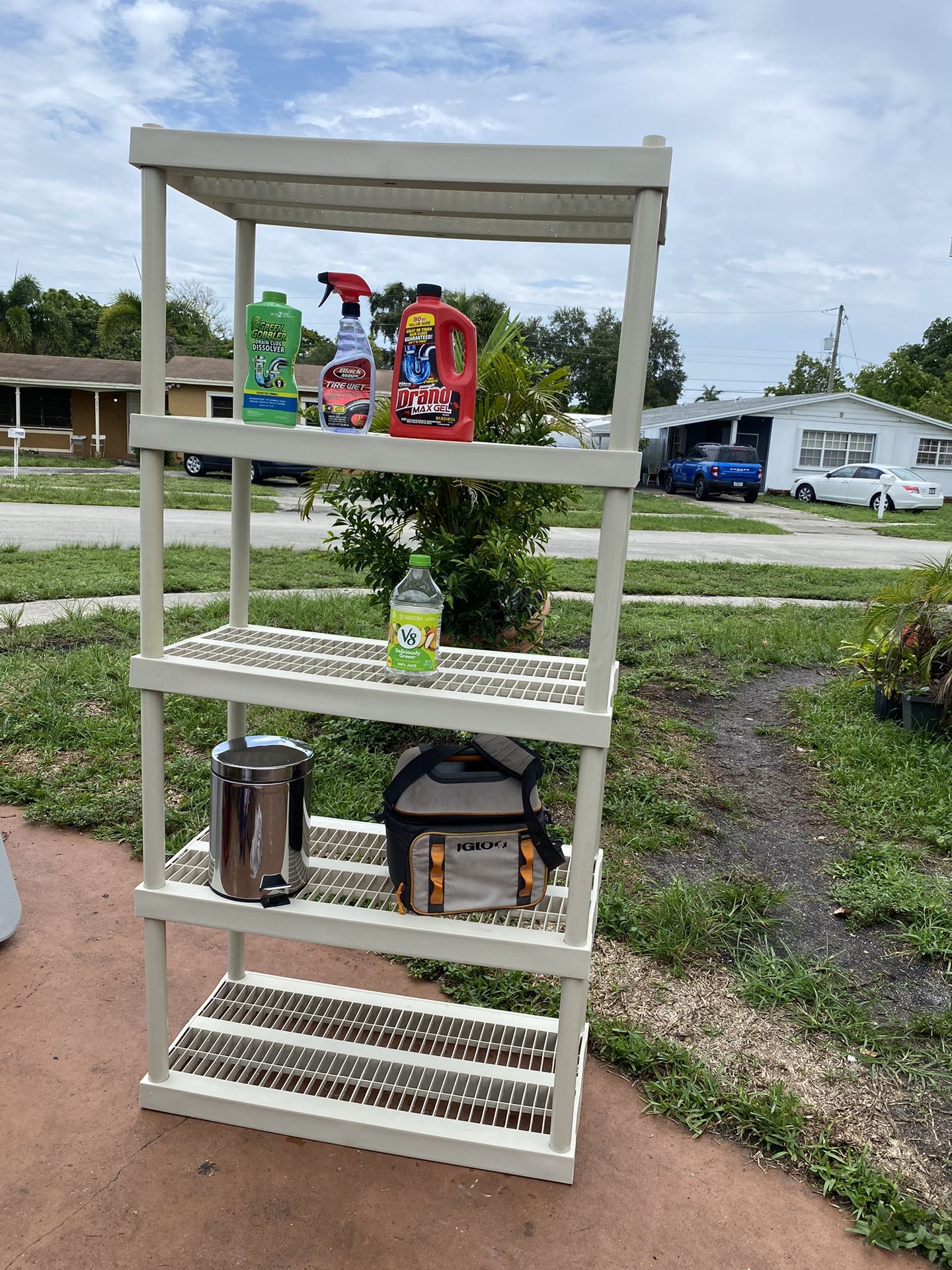5 Tier Shelf Organizers For Garage, Storage, Laundry, Or Backyard