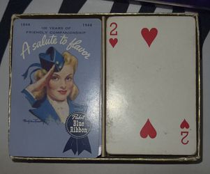 ANTIQUE Pabst Brewing Company One Hundredth Anniversary Playing Cards