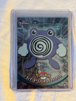 2000 Pokemon Topps Chrome Series 1 #61 Poliwhirl