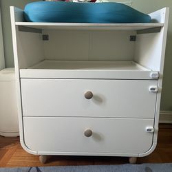 White IKEA Myllra Changing Table