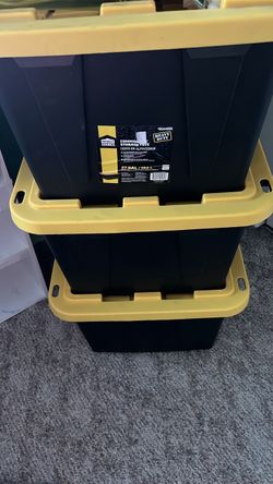 Project Source 27 Gallon Heavy Duty Storage Totes (2)