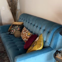 Turquoise Sofa-Great Condition 