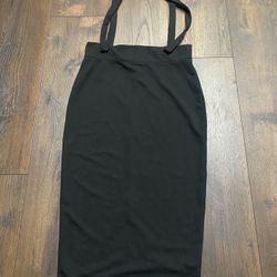 Womans Black Skirt Jumper Size Large #1