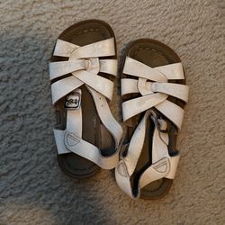 White Salt Water Sandal Size 10