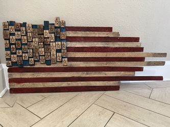 American Flag Wooden Wall Art