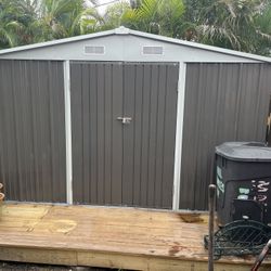 10X10 Shed With Pressure Treaded Deck Buyer Removes And Hauls The She'd Is 6 Months Old