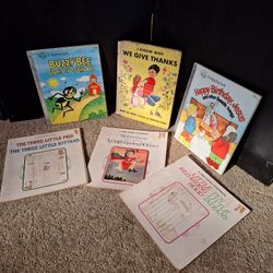 LOT OF 6 RETRO KID'S BOOKS