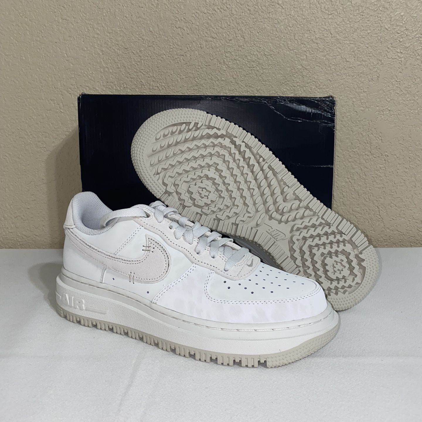 Nike Air Force 1 Low Luxe Summit White Light Bone for Sale in 