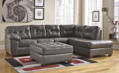 Stunning New Grey Sectional on Sale! Awesome couch and loveseat specials available!
