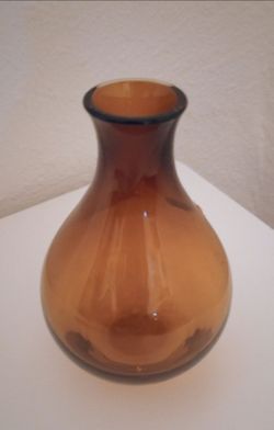Amber Glass Vase