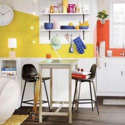 Counter Height Table Grey Wash By Threshold