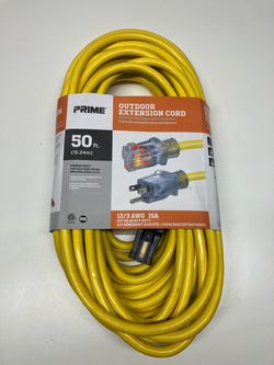 Brand new Prime 50 feet Outdoor Extension Cord 12/3 AWG wire