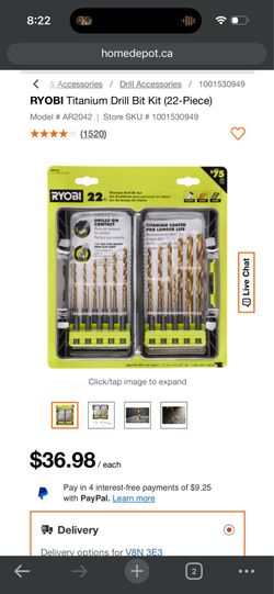 Ryobi drill bits