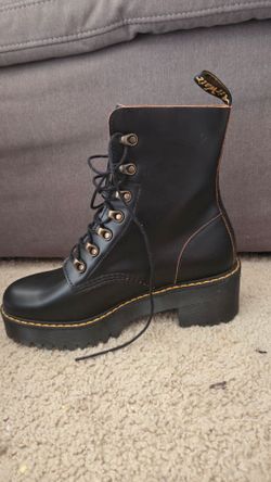 Dr. Martens Black Platform Lace-Up Boot