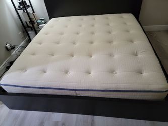 Organic Latex King Mattress Natural Escape + IKEA Malm Bed + 2 XL Bunkie Boards