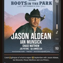Jason Aldean Tickets Boots In The Park