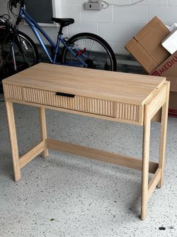 Lift Top Writing Desk Coastal Oak w/ chair