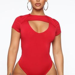 Bodysuit Red Size L Women New