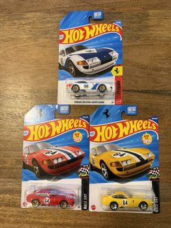 Red, Yellow & White FERRARI 365 GTB4 COMPETIZIONE (Lot of 3)