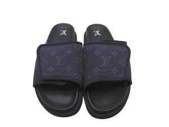Louis Vuitton Miami Mules Blue Size 9.5 Jg0924crmia