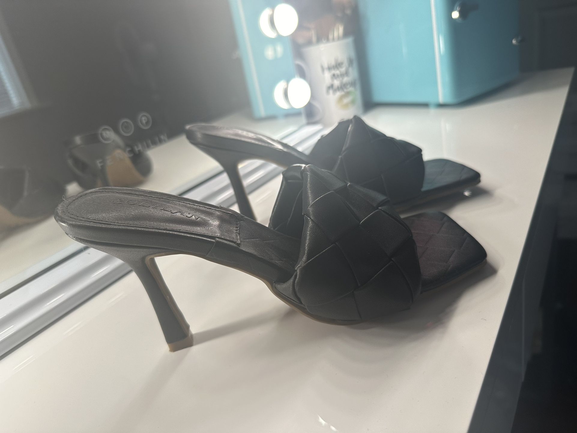 Women’s Black High Heels Sandals 