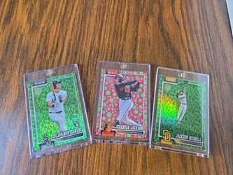 Baseball Card Lot Colson Montgomery, Jeremiah Jackson, Jackson Merrill