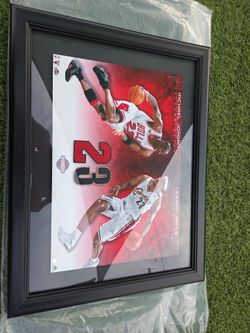 Michael Jordan & LeBron James Framed #23 Print