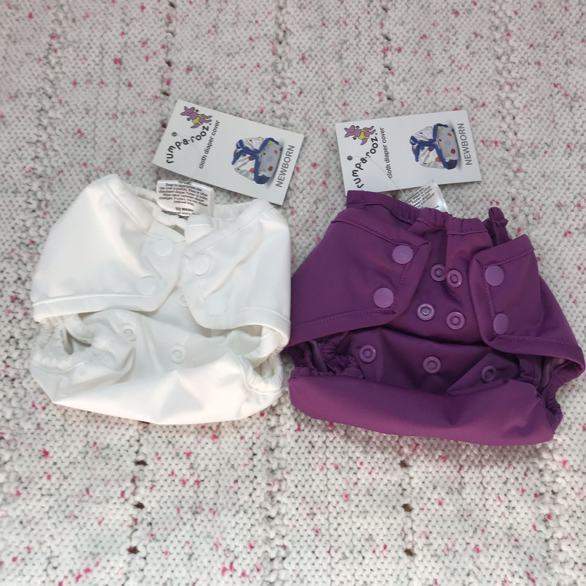 Set of 2 Rumparooz Newborn Cloth Diaper Covers