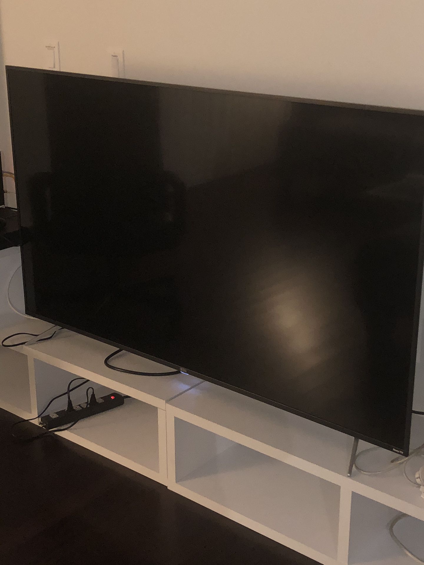BARELY USED TCL 65 Inch Smart ROKU TV with TV Stand $950