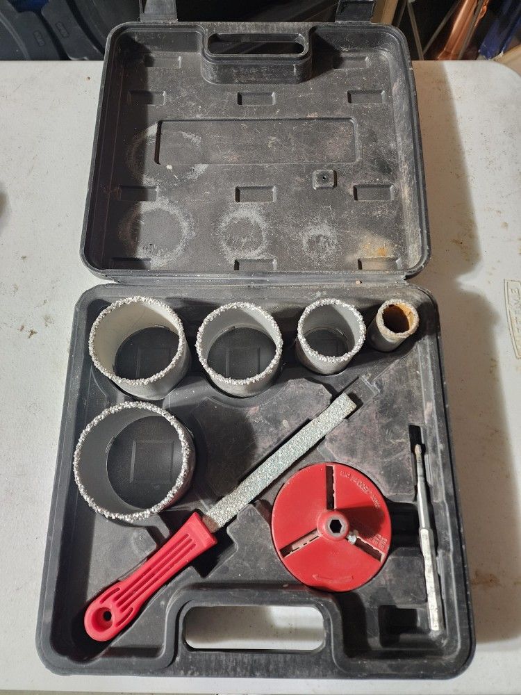 8 piece carbide grit hole saw set