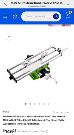 Mini Multifunction Working Vise Table Drill Press Cross Slide Milling Workbench Adjustable X Y Axis Precise Portable for DIY Home
