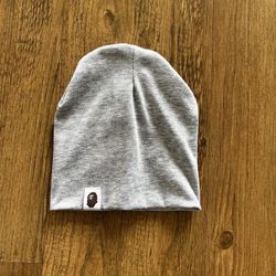 A Bathing Ape Bape Gray Beanie Skinny Scullcap 