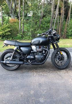 2017 triumph bonneville t100 black