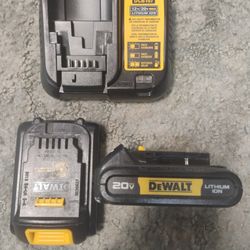 DeWalt Charger And Batteries 